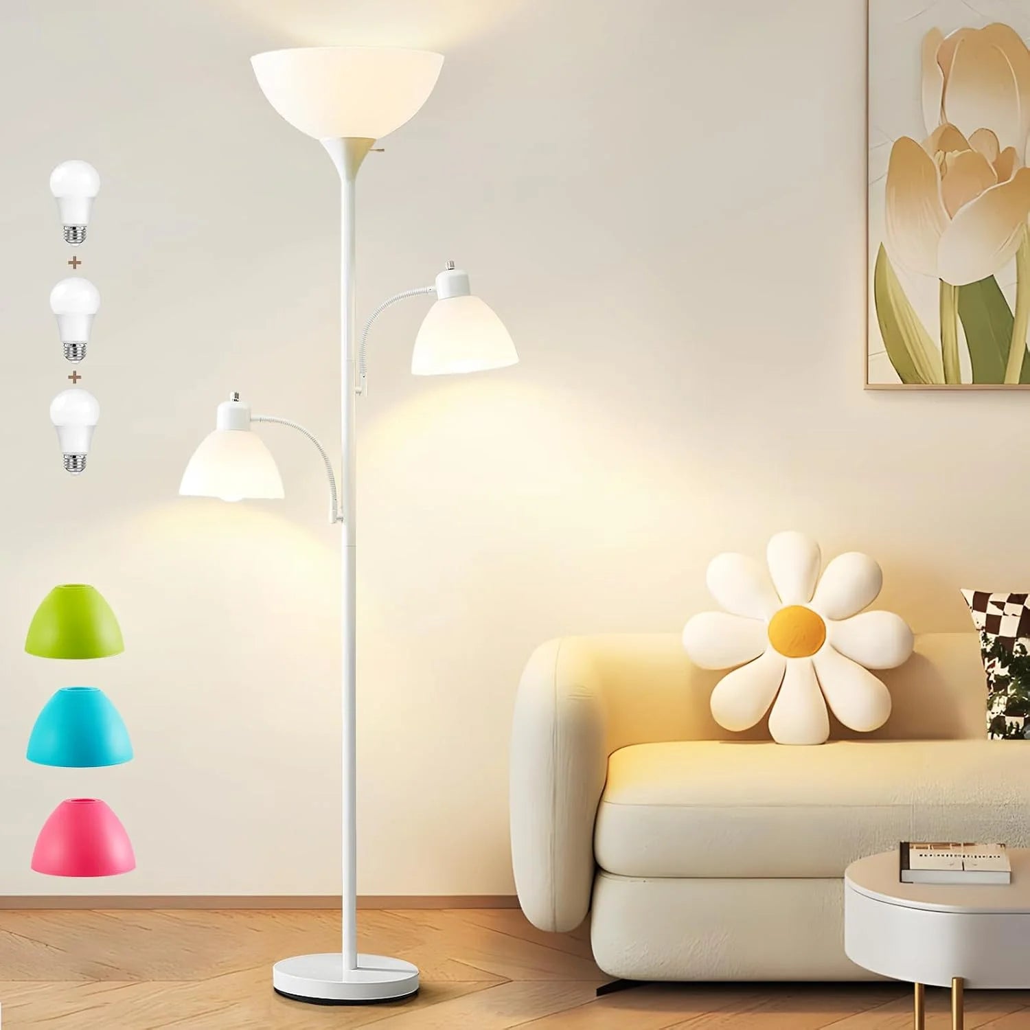 Special Luvkczc Floor Lamp, Bulb Included, Industrial Lamps for Living Room - Image 4