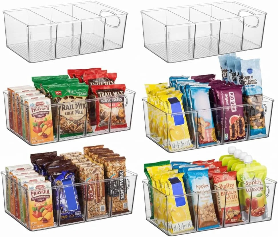 Special Pantry Organizers and Storage and Cabinet Organizer, 2 Pack, Storage bin with divider for organizing - Image 2