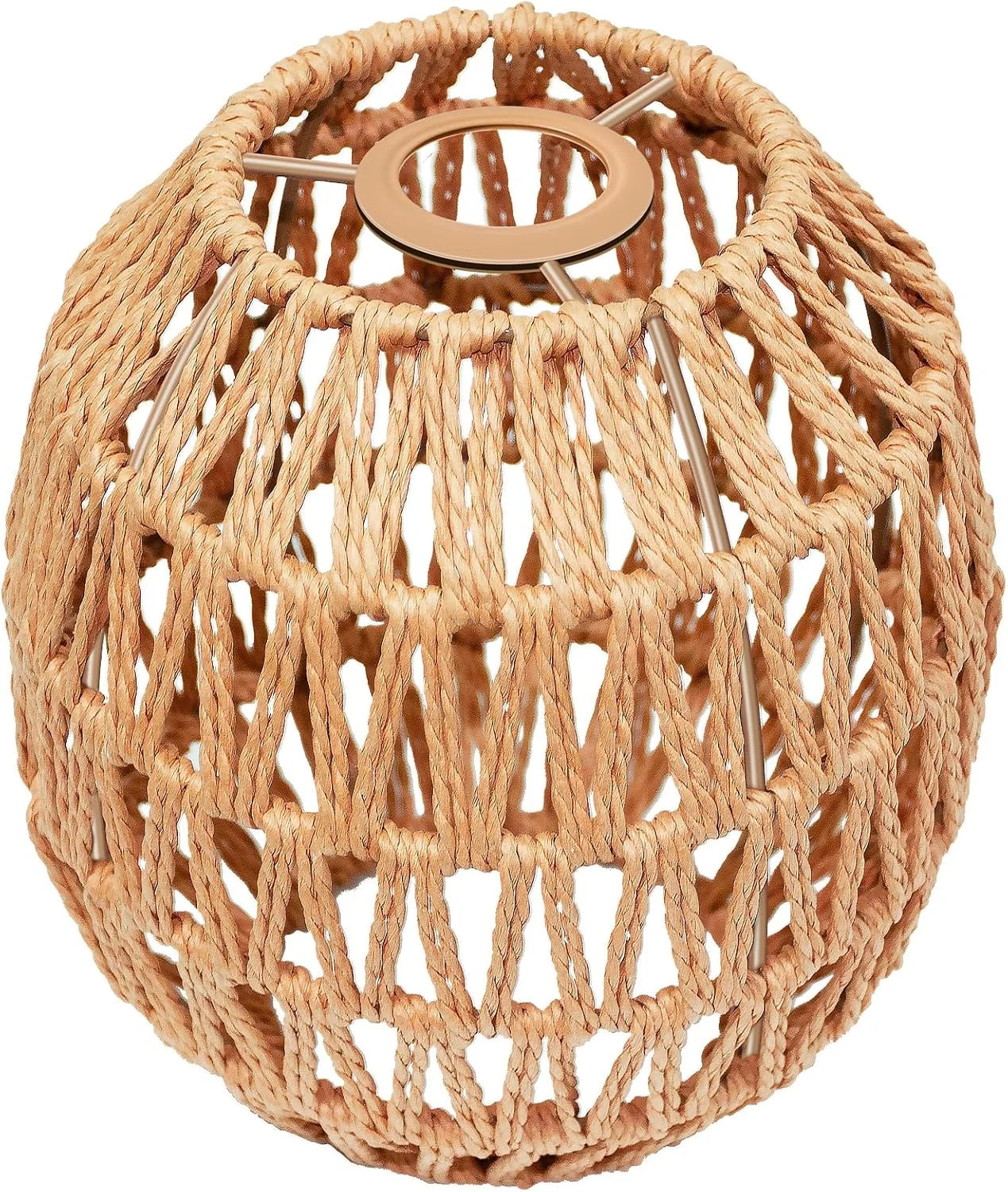 Special LUCORUSC Hanging Light Lamp Shades Boho Rattan Lamp Shades - Image 3
