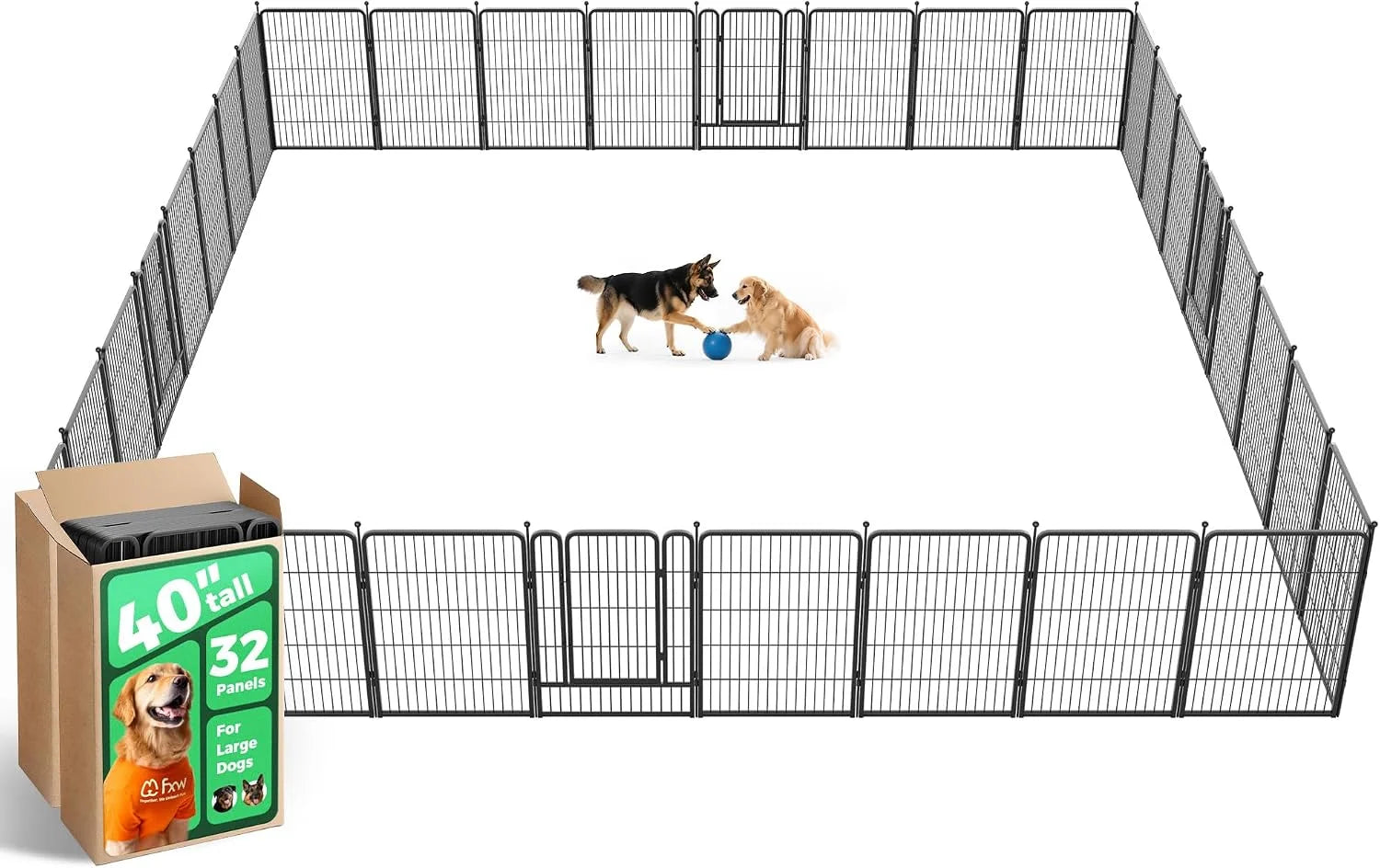 Special Rollick Dog Playpen, Indoor, 24 H, 8 Panels - Image 90