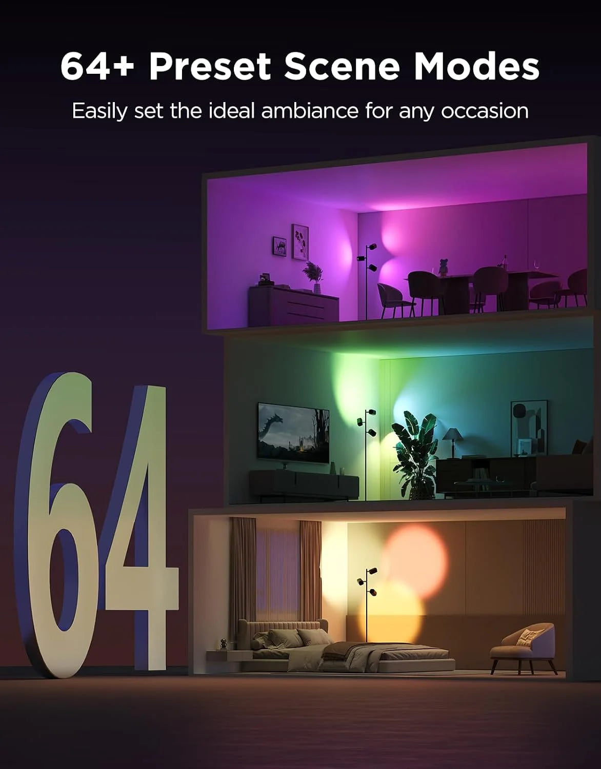 Special Tree Floor Lamp with 3 Rotatable Lights - Image 6