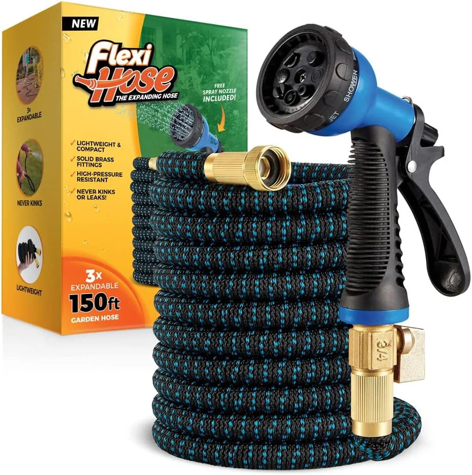 Special Hose Expandable Garden Hose with 8 Function Nozzle, 100FT, Lightweight Retractable Garden Hose