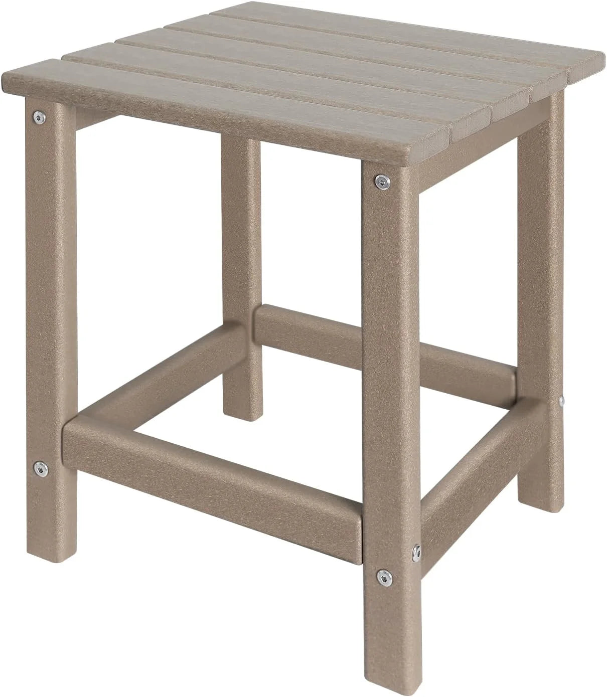Special Adirondack Square Outdoor Side Table,2-Tier Storage Patio Side Table - Image 18