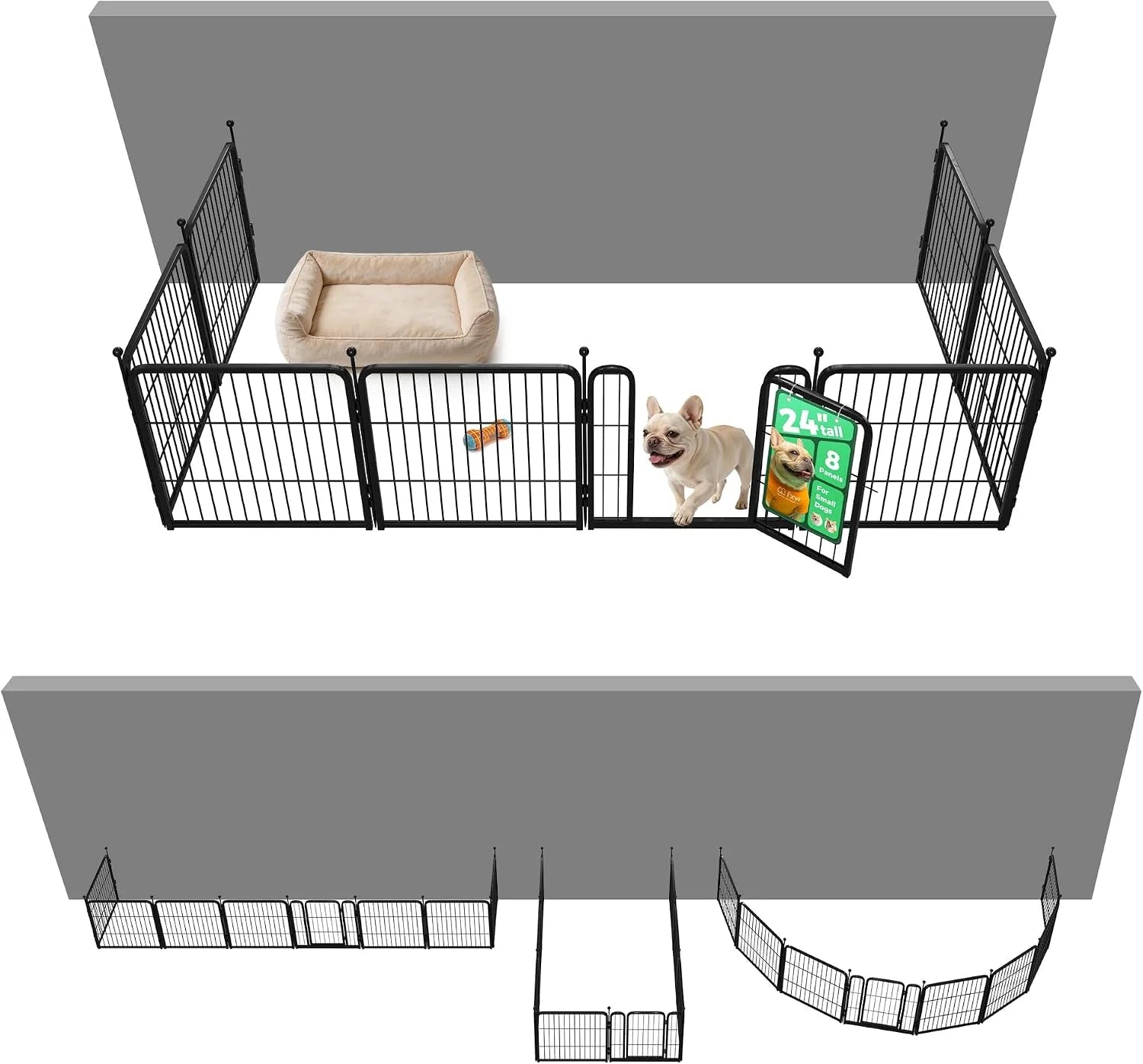 Special Rollick Dog Playpen, Indoor, 24 H, 8 Panels - Image 84