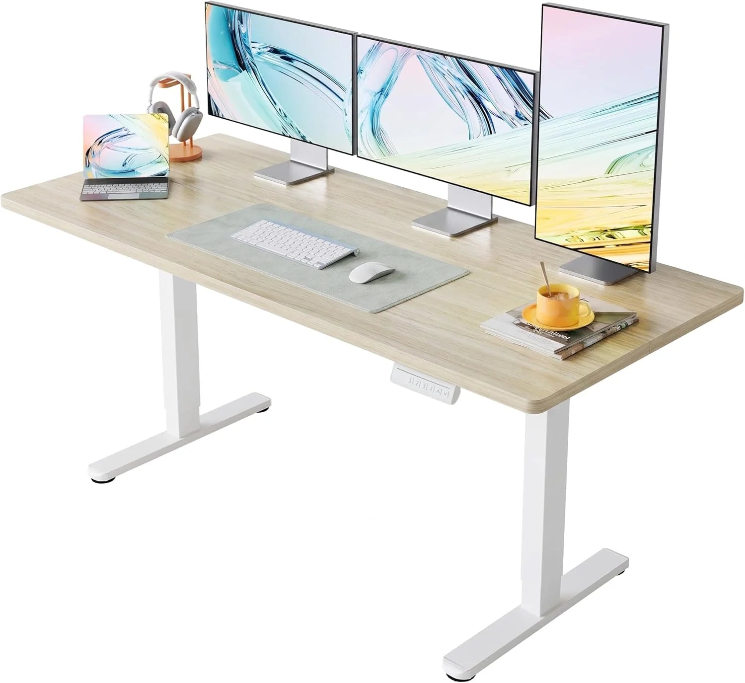 Special HUANUO 32 Small Electric Standing Desk Adjustable Height, 4 Memory Height Settings - Image 12