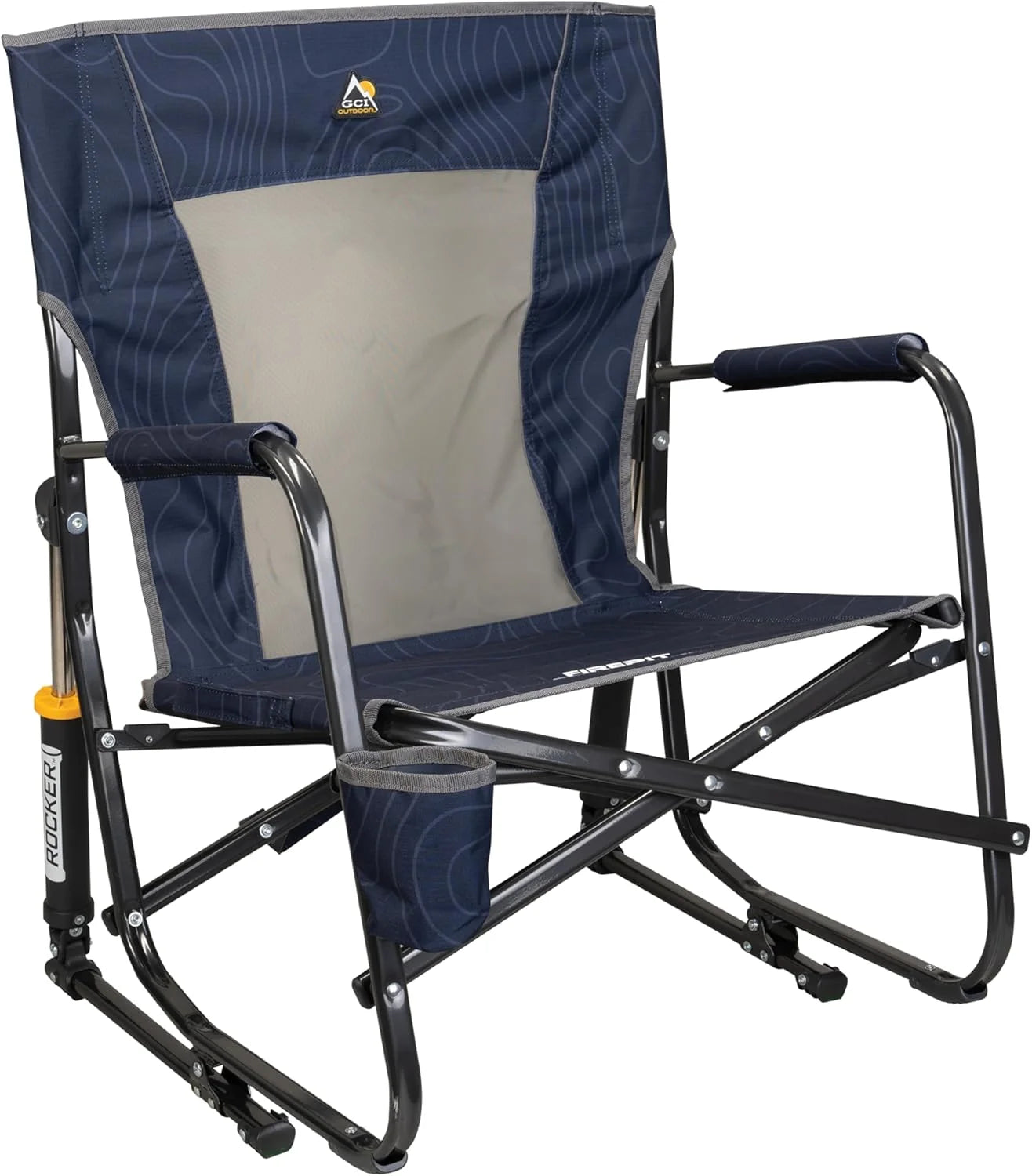 Special Outdoor Freestyle Rocker Camping Chair " Black - Image 19