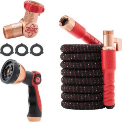 Special Pocket Hose Ballistic 100 FT Expandable Garden Hose, No-Kink, 360° swiveling pocket pivot connector