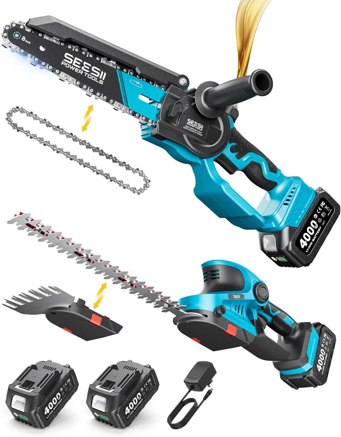 Special 6 Inch Mini Electric Chainsaw Cordless Battery Powered - Image 4