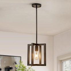 Alternative view of Special 6-Light Gold Pendant Light, Modern Farmhouse Dining Room Light Fixtures Over Table