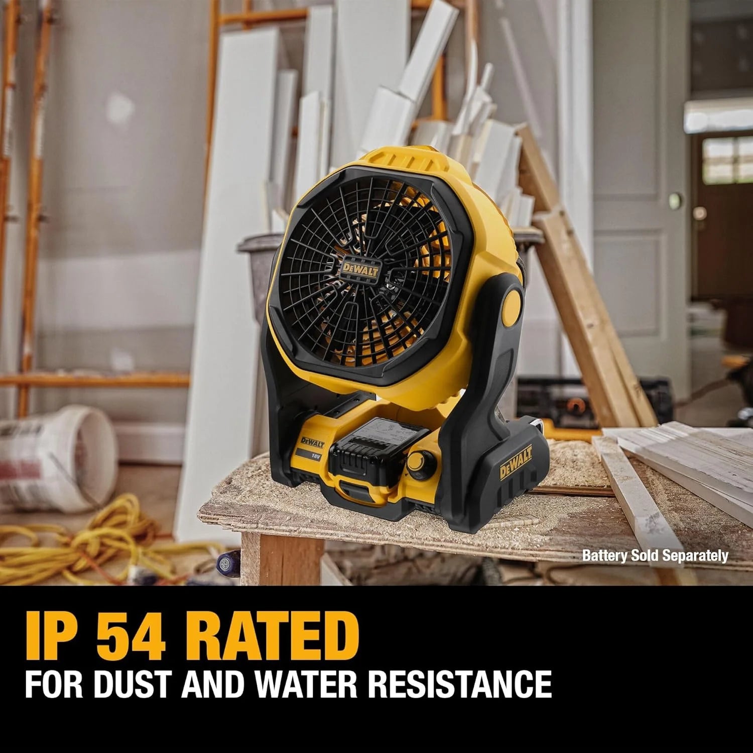 Special 20V MAX Portable Fan, Battery Powered Rechargeable Cordless Shop Fan, Up to 4.5 Hrs Runtime, 650 CFM - Image 6