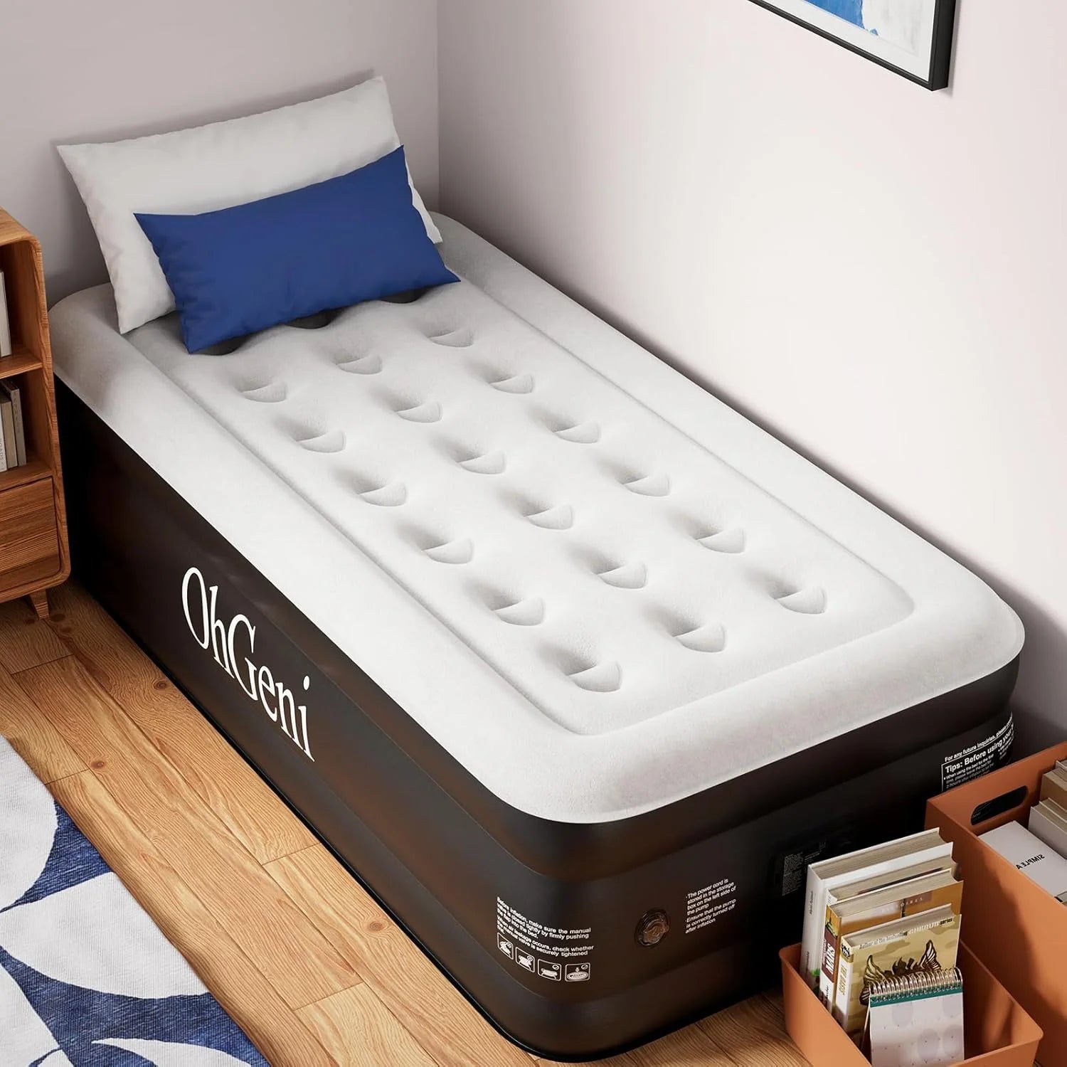 Special Air Mattress Queen with Built in Pump, 18 Raised Inflatable Blow Up Mattress, Upgraded Surface Portable Bed - Image 2