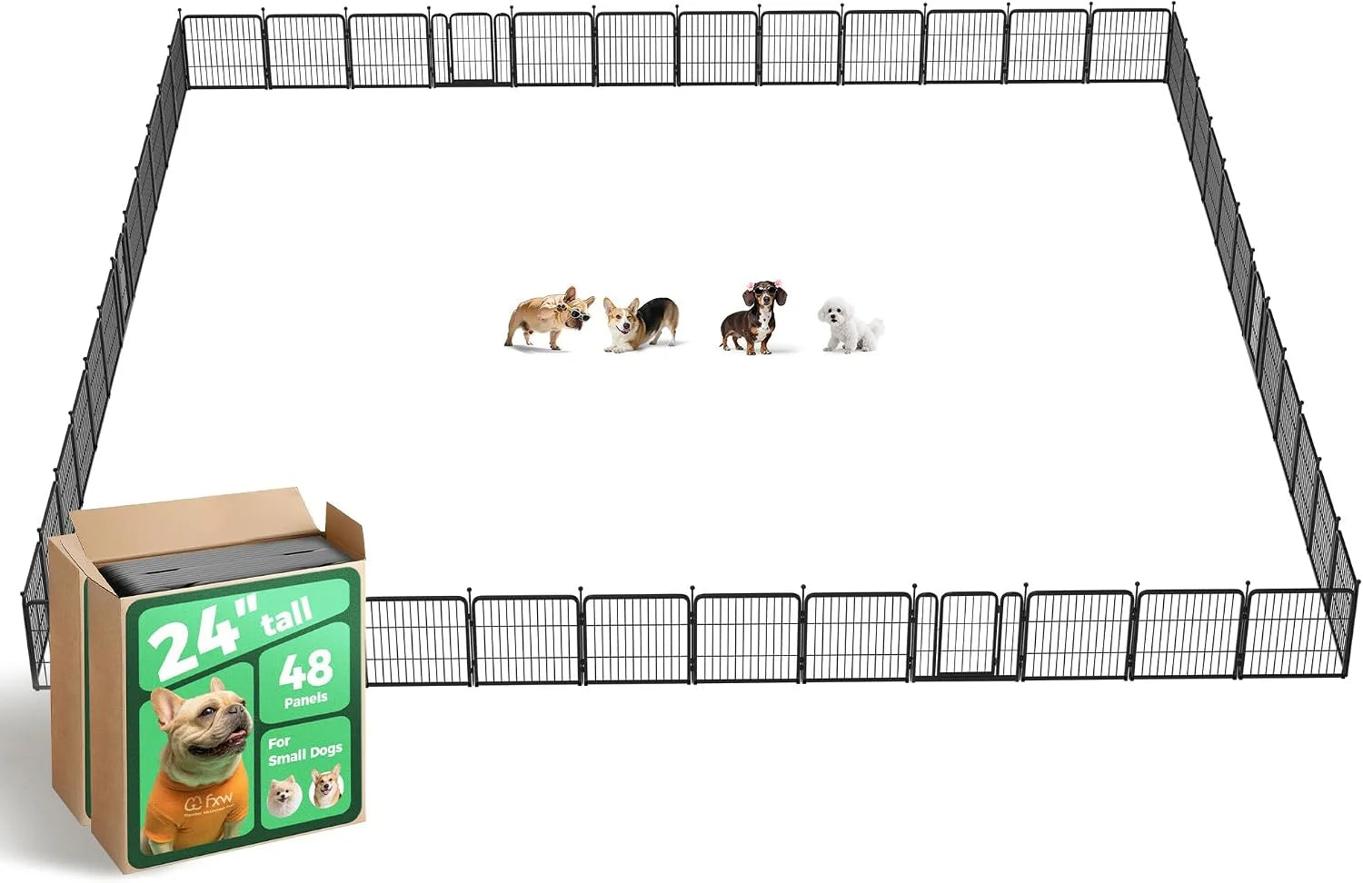 Special Rollick Dog Playpen, Indoor, 24 H, 8 Panels - Image 80