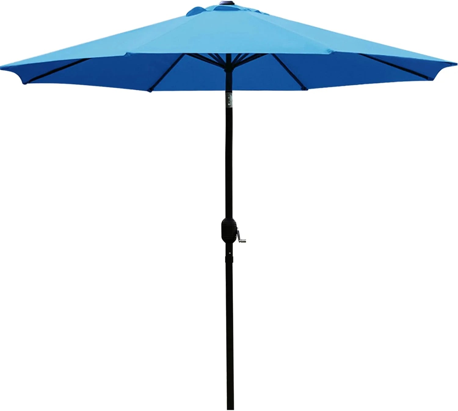 Special Sunnyglade 9" Patio Umbrella Outdoor Table Umbrella with 8 Ribs Tan - Image 3