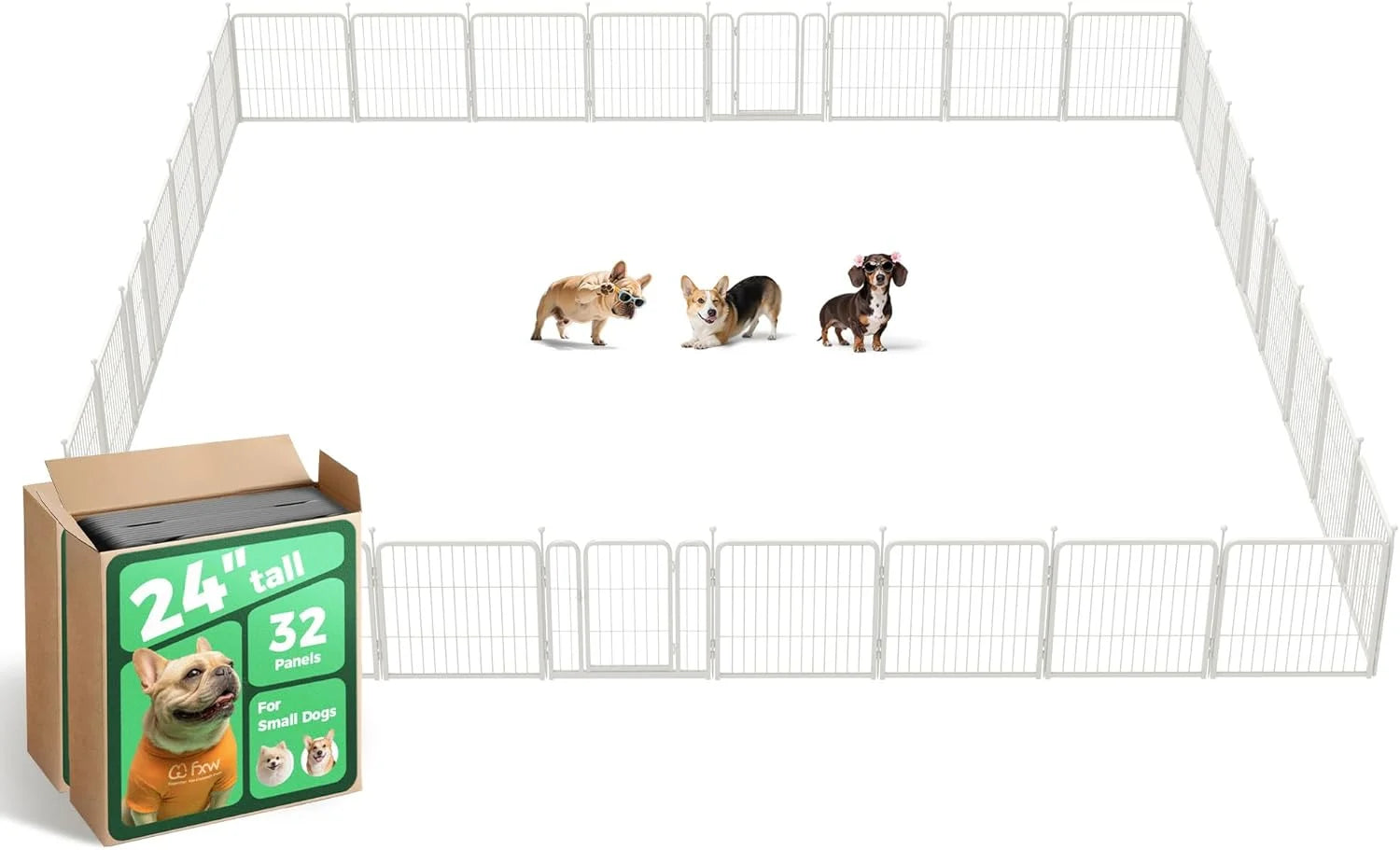 Special Rollick Dog Playpen, Indoor, 24 H, 8 Panels - Image 83