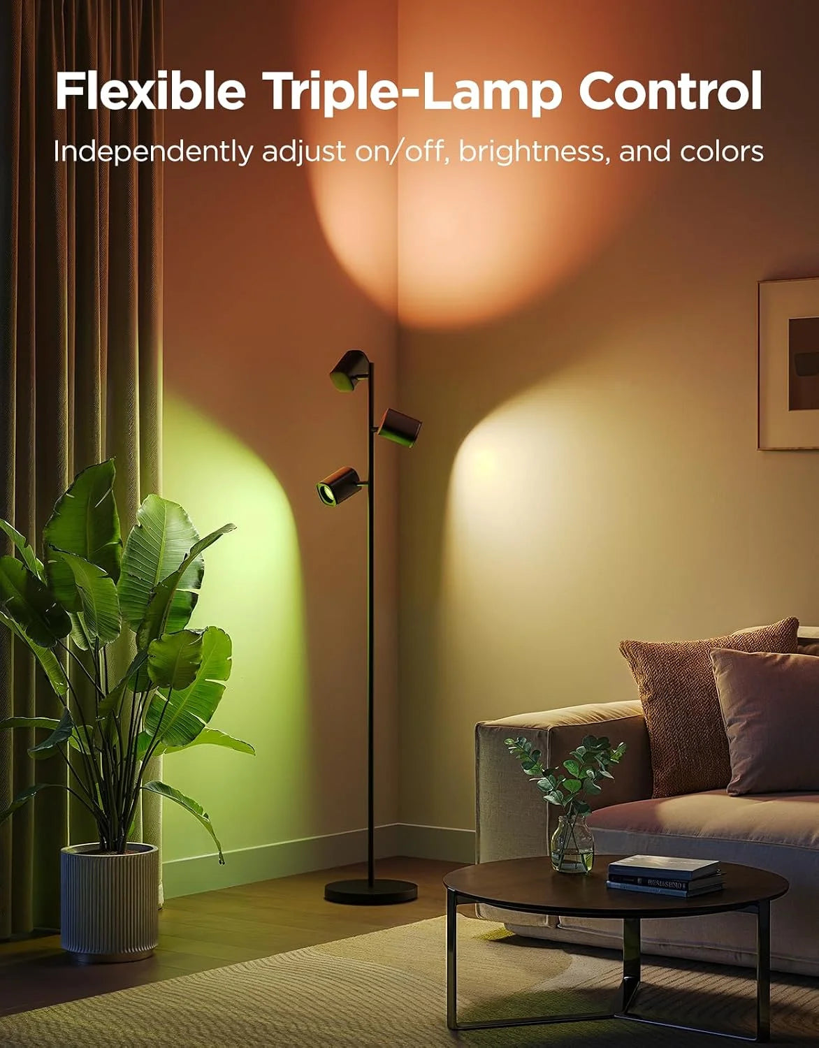 Special Tree Floor Lamp with 3 Rotatable Lights - Image 2
