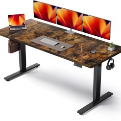 Special Electric Standing Desk Adjustable, 60x28 Inch Sit Stand Desk with 1 Inch Thick Tabletop