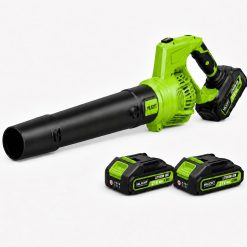 Special Leaf Blower with 2x21V 4.0Ah Batteries & Fast Charger, Lightweight Electric Leaf Blower