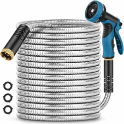Special Hose 50FT, Non-Expanding Water Hose Ultra Lightweight With Nozzle " For Garden Watering