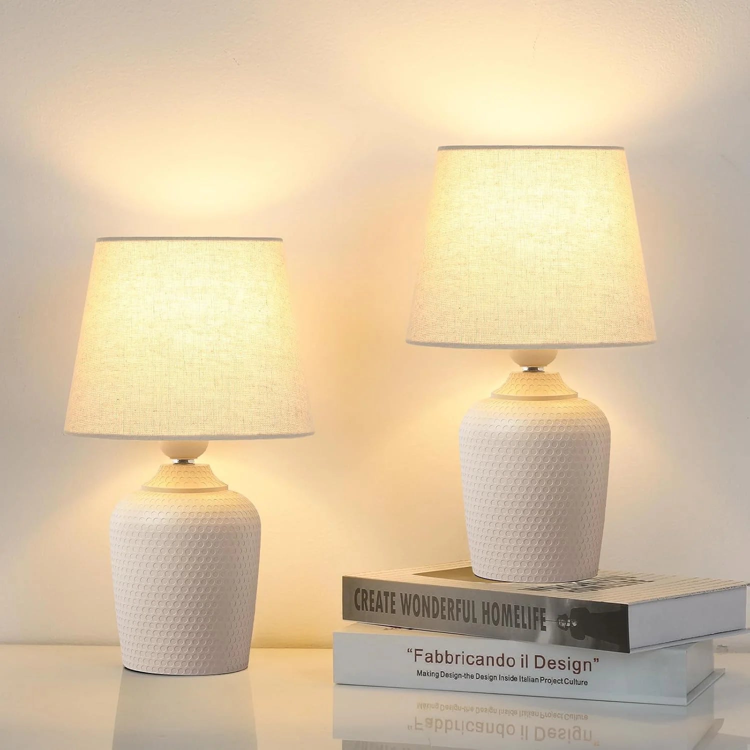 Special Small 11.8” Table Lamps Set of 2 - Image 7