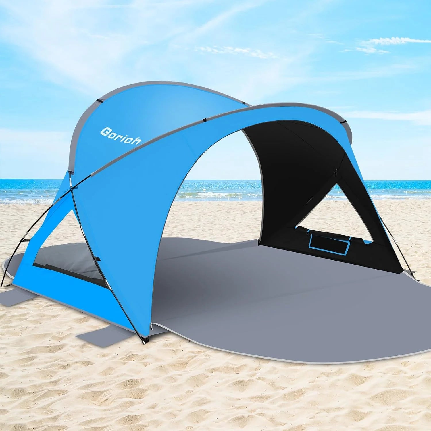 Special Gorich Beach Tent Sun Shelter with UPF50+ UV Protection for 1-2/3/4-5/6-7 Person, Lightweight & Portable Beach Shade - Image 3