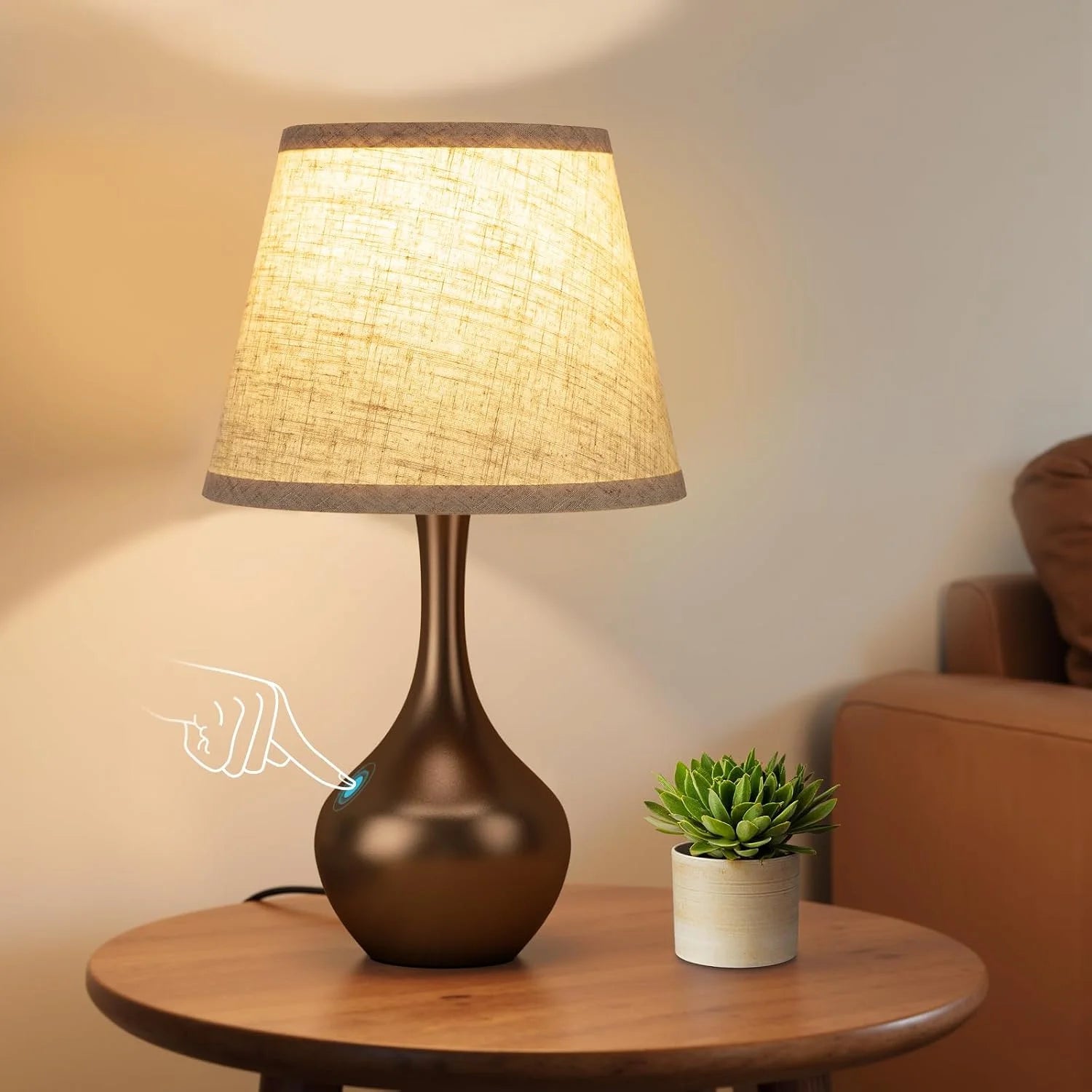Special Touch Table Lamp, Dimmable, Bulb Included, Wood-Paint Desk Lamp for Kids Room - Image 10