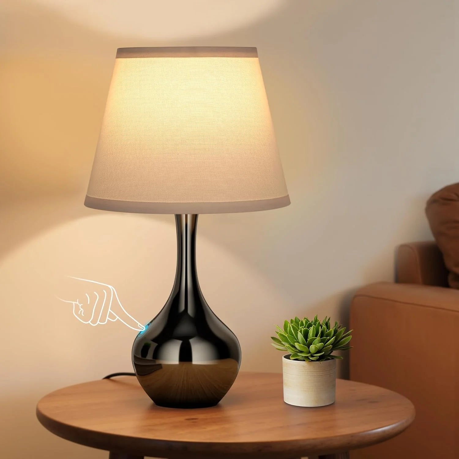 Special Touch Table Lamp, Dimmable, Bulb Included, Wood-Paint Desk Lamp for Kids Room - Image 8