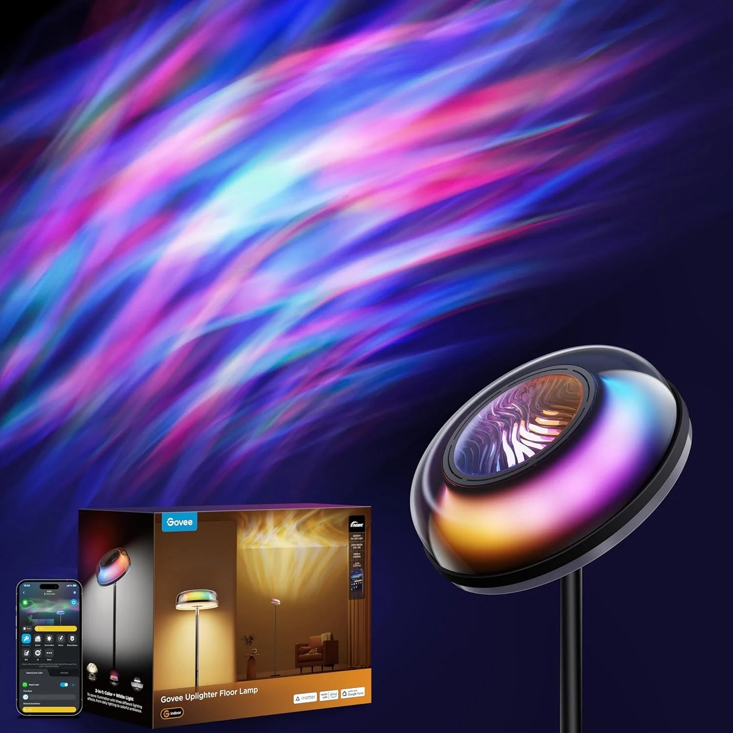 Special Uplighter Floor Lamp, LED Modern Corner Floor Light