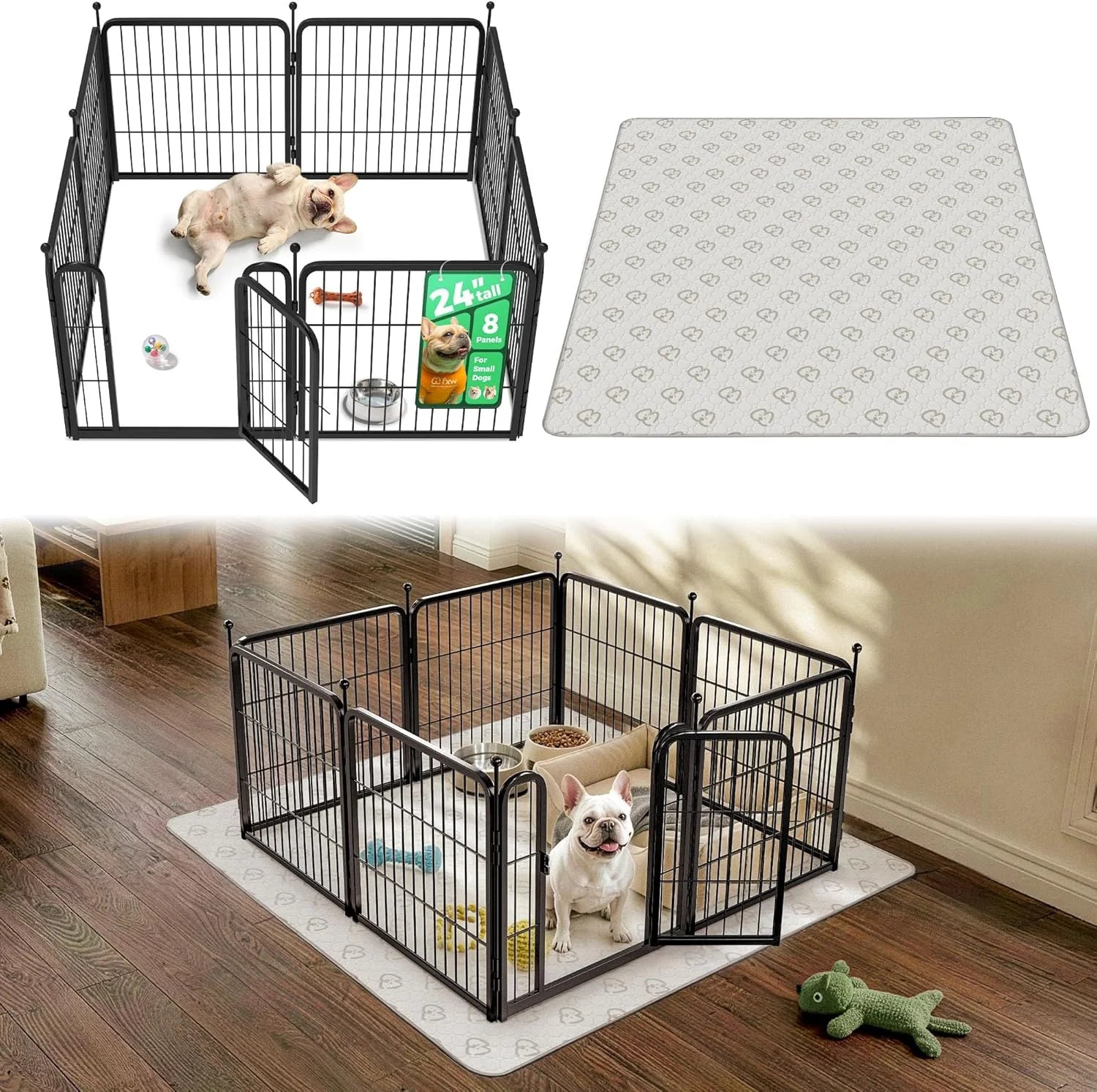 Special Rollick Dog Playpen, Indoor, 24 H, 8 Panels - Image 34