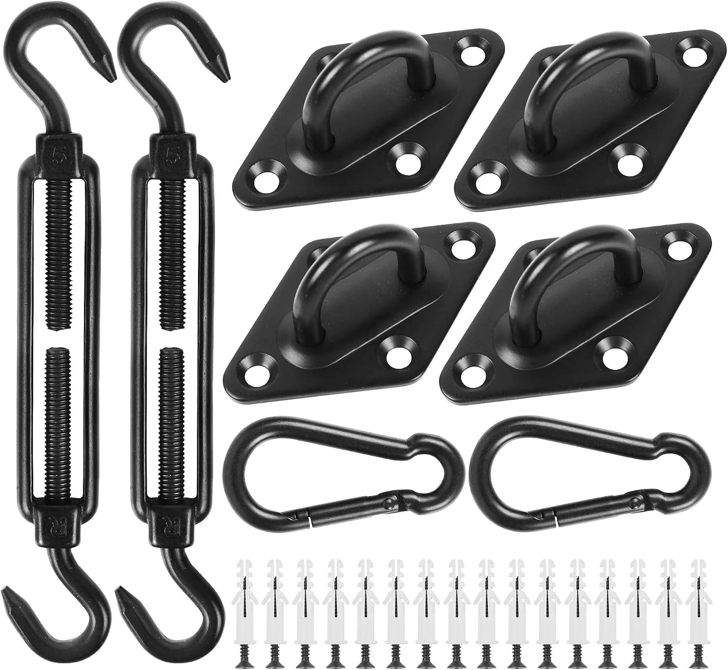 Special yofit 80Pcs Shade Sail Hardware Kit 6 inch for Triangle Rectangle Sun Shade - Image 4