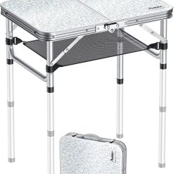 Special Folding Camping Table, 24X 16 Adjustable Height Small Folding Table
