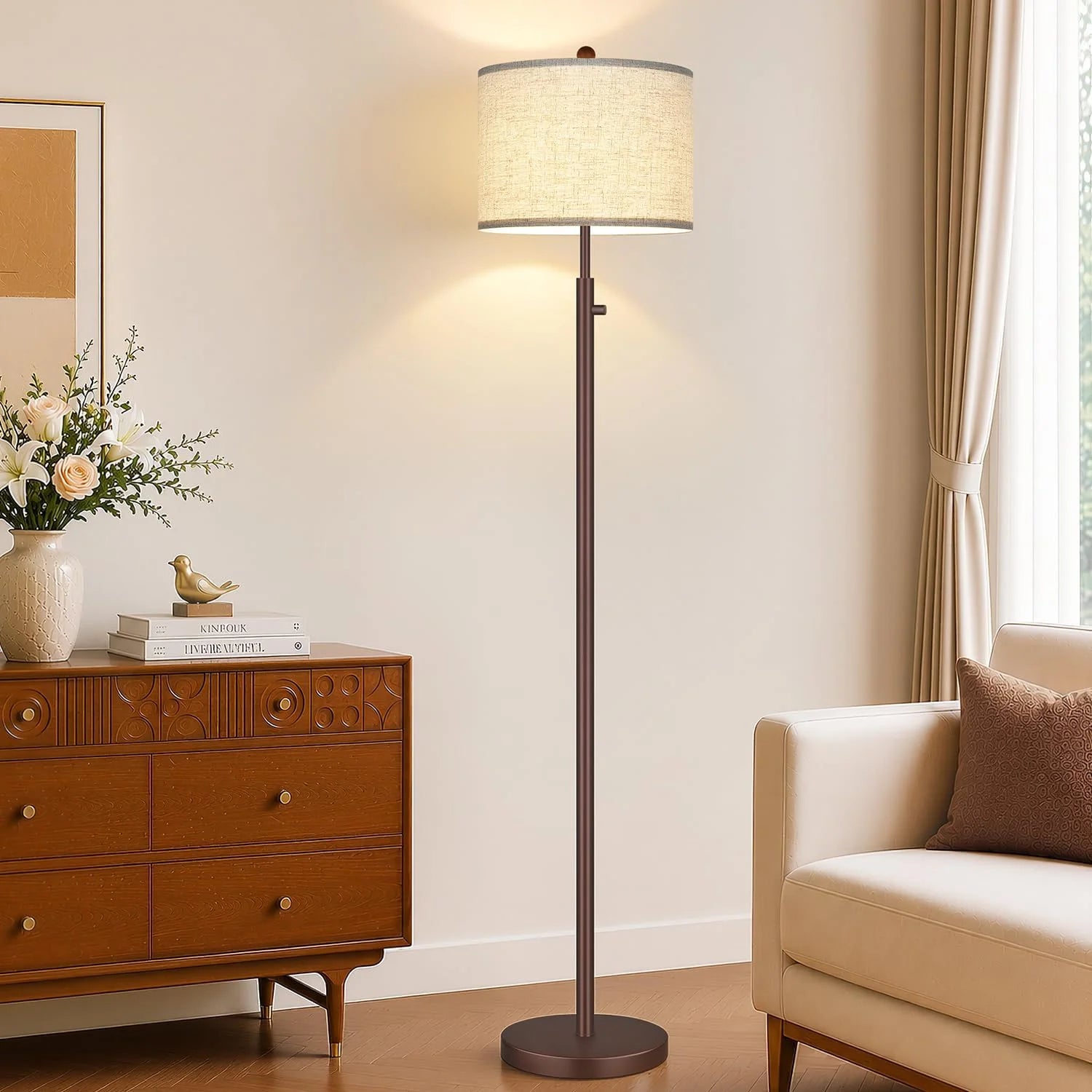 Special Nintiue Dimmable Gold Floor Lamp - Image 3