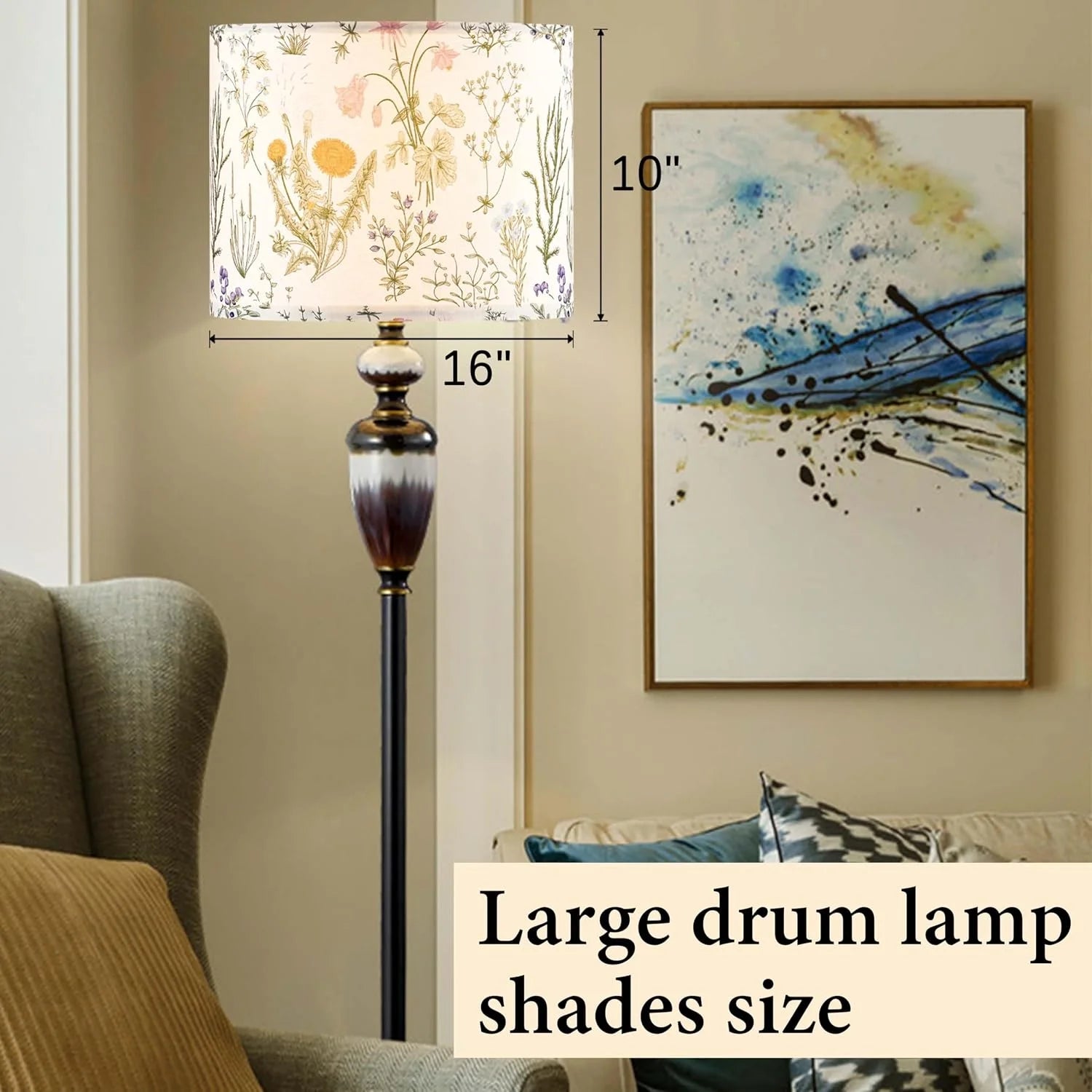 Special GO&SO Lamp Shades Set of 2, Modern Lamp Shades For Table Lamps Replacement - Image 38