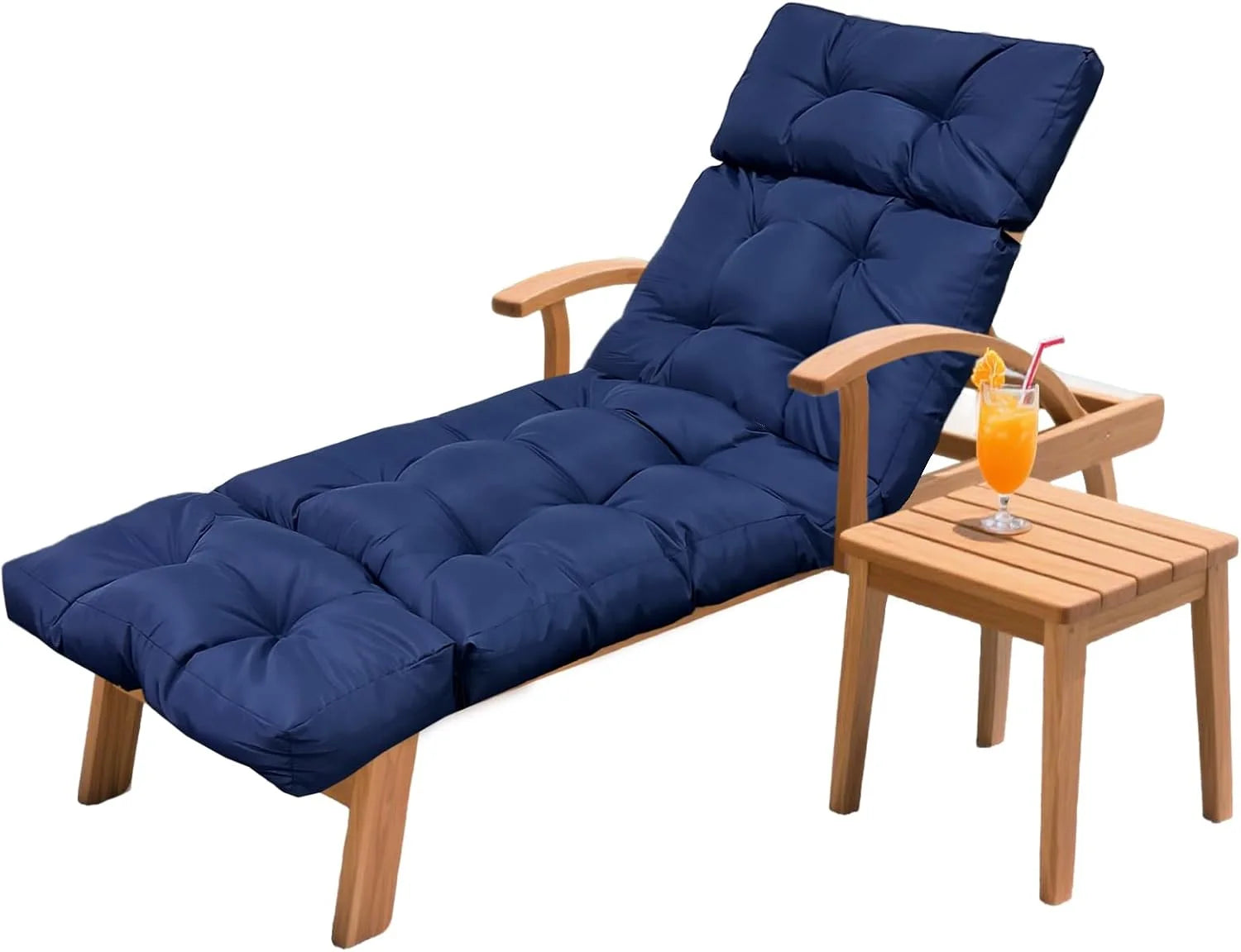 Special HCyopin Outdoor Chaise Lounge Chair Cushion 75.1 x 23.6 x 4.7in, Waterproof Replacement Cotton Patio Thickened Pool Lounge Chair Cushion - Image 13