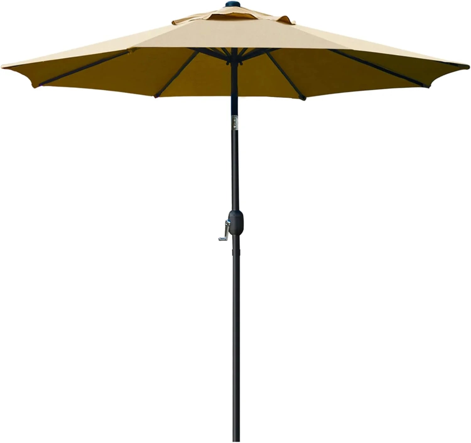 Special Sunnyglade 9" Patio Umbrella Outdoor Table Umbrella with 8 Ribs Tan