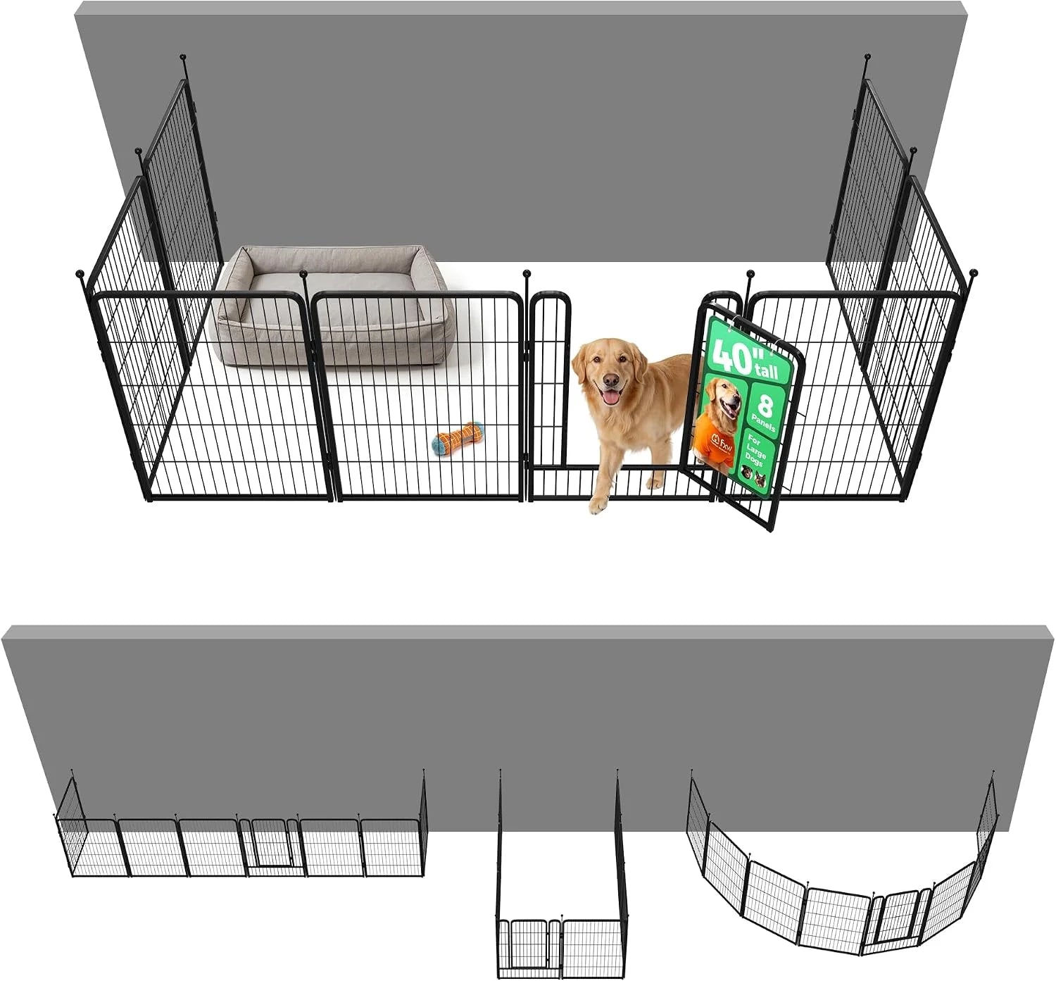 Special Rollick Dog Playpen, Indoor, 24 H, 8 Panels - Image 93