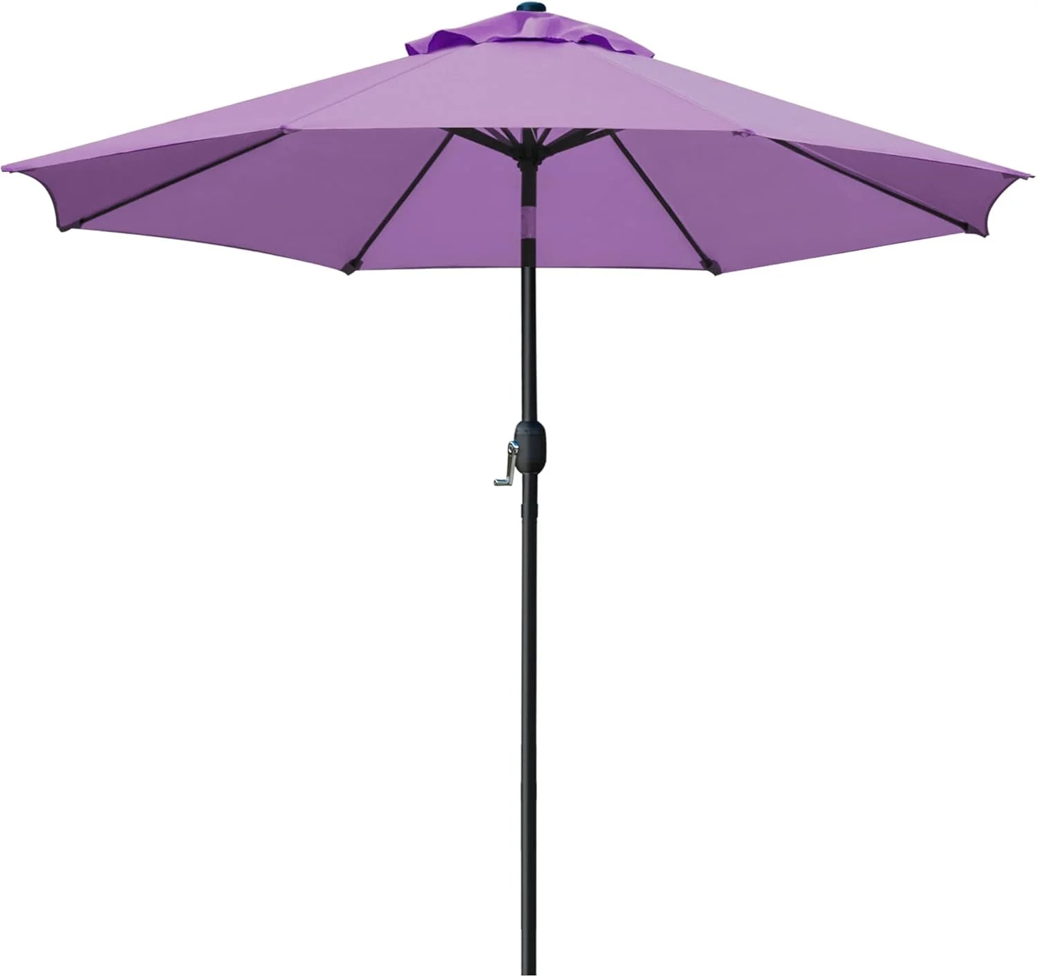 Special Sunnyglade 9" Patio Umbrella Outdoor Table Umbrella with 8 Ribs Tan - Image 7