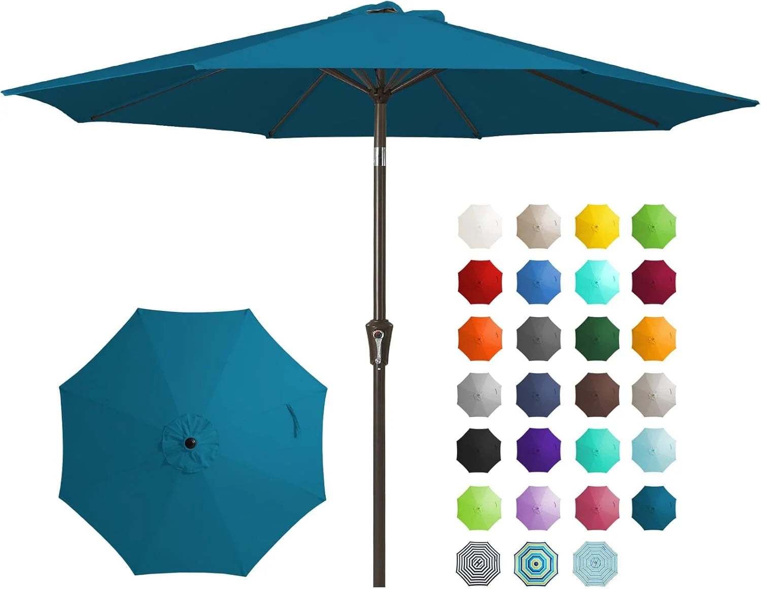 Special 9FT Outdoor Patio Umbrella, Market Umbrella, Beige - Image 3