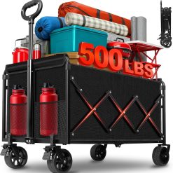 Alternative view of Special Collapsible Wagons Carts Foldable, 500LBS Heavy Duty Wagon Cart Foldable