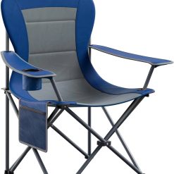 Special EVER ADVANCED Folding Camping Chair with High Back Padded 2 Pack Oversized Portable Lawn Chairs Lightweight Sturdy Steel