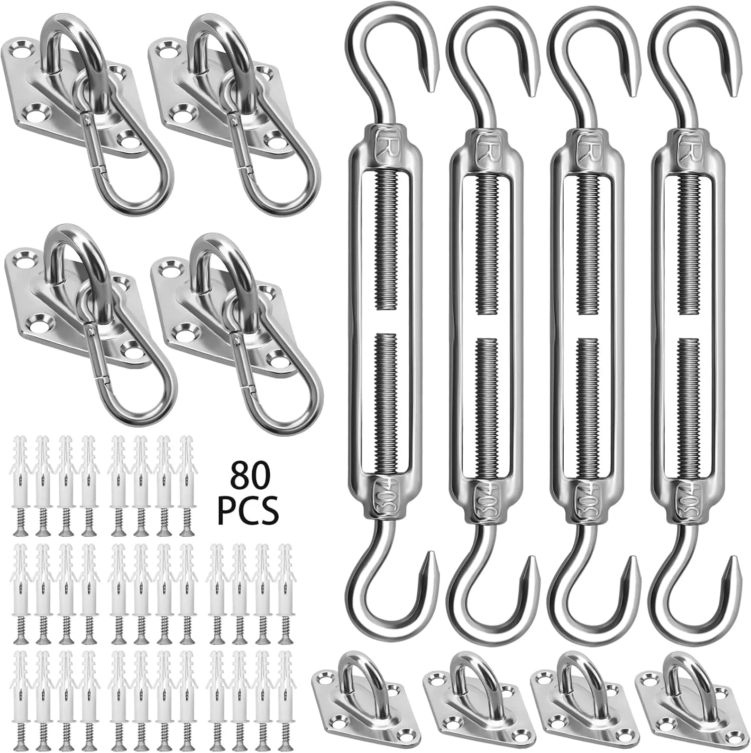 Special Shade Sail Hardware Kit 6 Inch for Rectangle & Triangle Shade Sail Install - Image 6