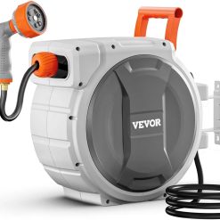 Alternative view of Special Retractable Garden Hose Reel, 5/8 Inch x 100 ft Wall Mounted Hose Reel, Heavy Duty Garden Hose Reel with 9