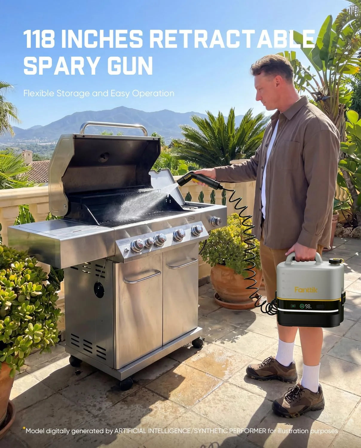 Special NB10 Nano Portable Cordless Electric Sprayer w/2.1Gal Tank, HD LED Display, 4000mAh Lithium Battery & Built-in - Image 7