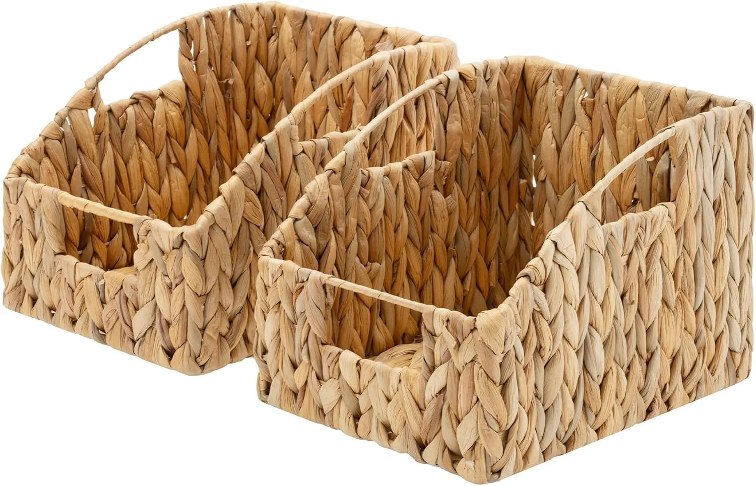 Special Storage Baskets, Waterproof Wicker Basket with Handles, Wicker Storage Baskets for Pantry, Open Front - Image 4