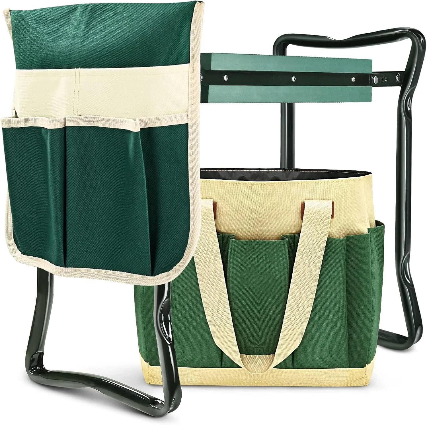 Special Upgraded Garden Kneeler and Seat with Thicken & Widen Soft Kneeling Pad, Heavy Duty Foldable Gardener Stool with 2 - Image 3