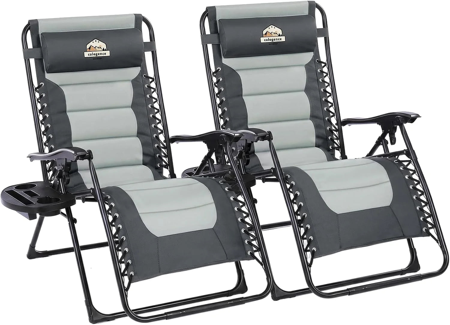 Special Oversized Padded Zero Gravity Lounge Chair, Foldable Patio Anti Gravity Reclining Chairs Folding Lawn Recliner - Image 12