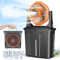 Alternative view of Special 9L Bucket Portable Misting Fan for Outdoors Patios, 30000mAh Rechargeable Battery Operated Camping Fan