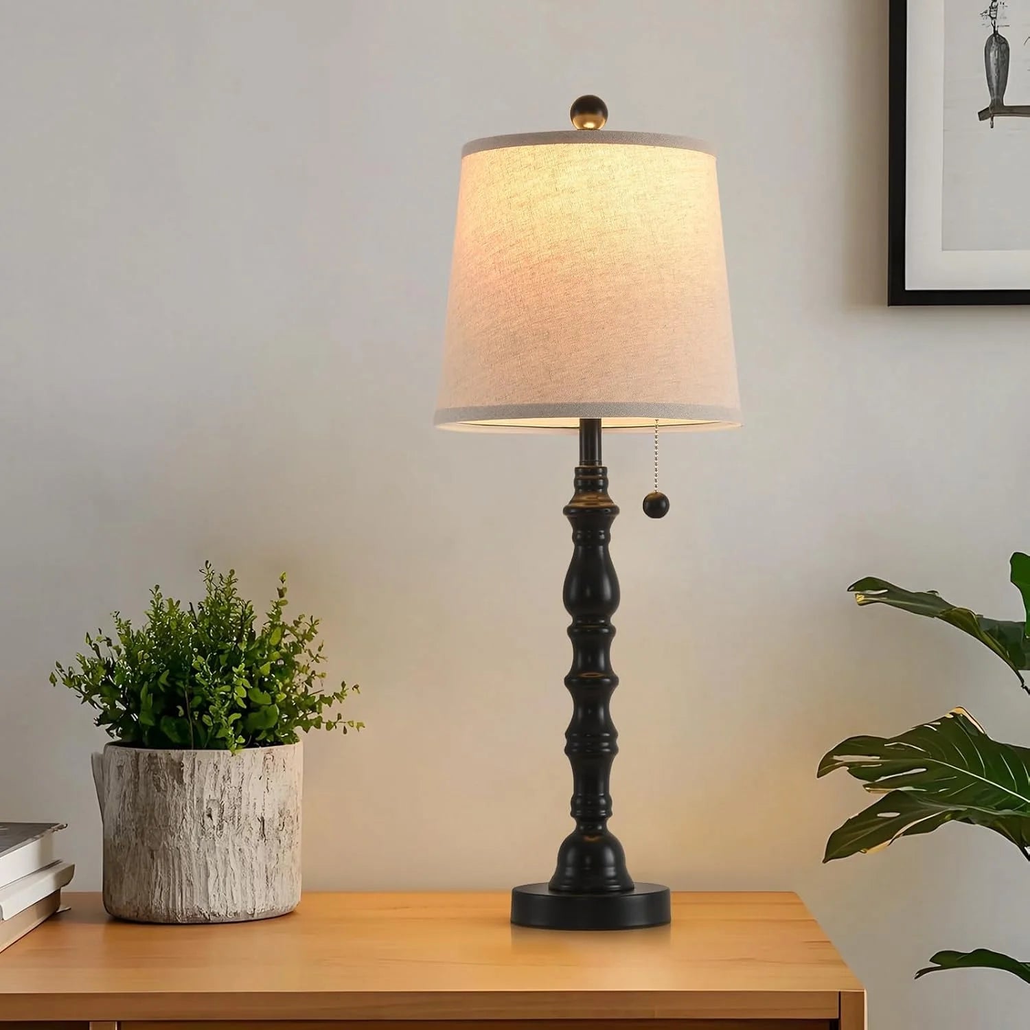 Special Modern Farmhouse Table Lamp Bedside Reading Lamps Living Room End Tables Set Lamps for Night Stands Bedroom - Image 9
