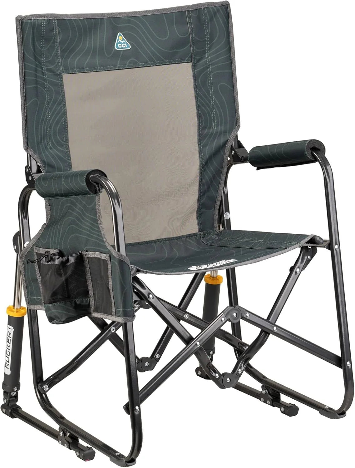 Special Outdoor Freestyle Rocker Camping Chair " Black - Image 4