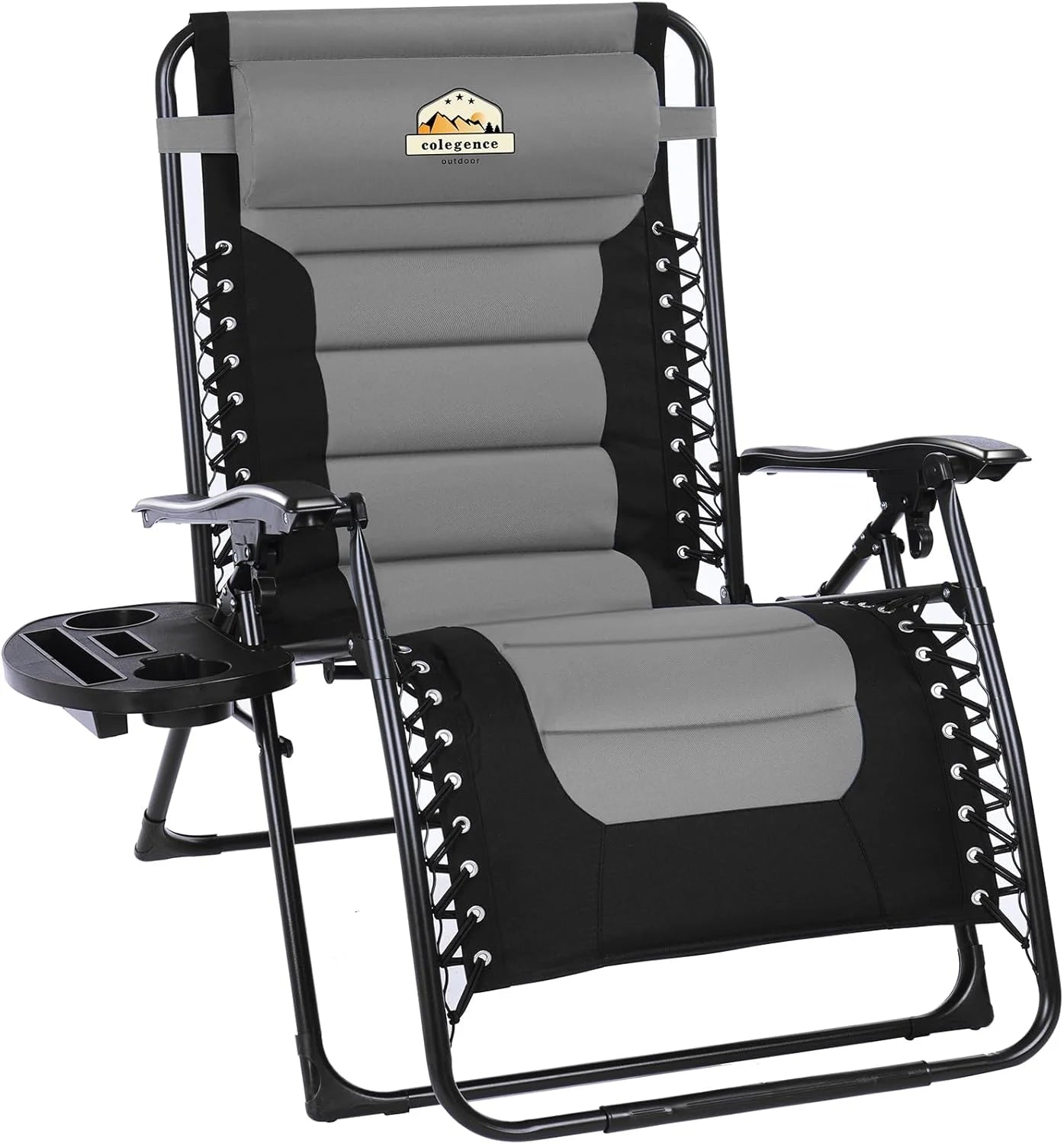 Special Oversized Padded Zero Gravity Lounge Chair, Foldable Patio Anti Gravity Reclining Chairs Folding Lawn Recliner - Image 10