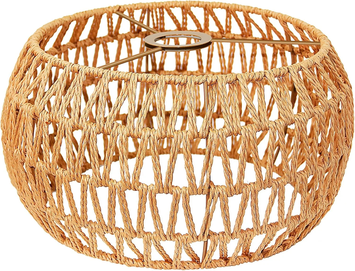 Special LUCORUSC Hanging Light Lamp Shades Boho Rattan Lamp Shades - Image 2